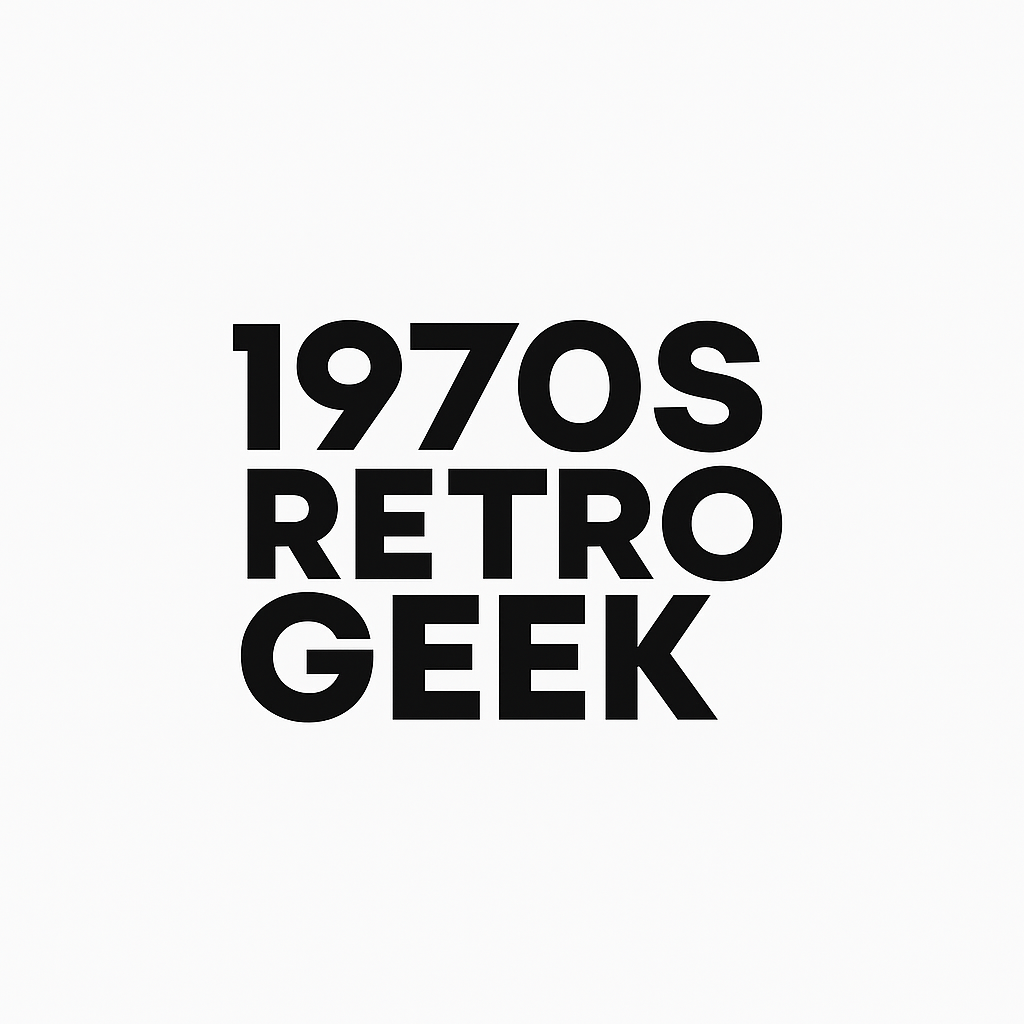 1970s retro geek logo