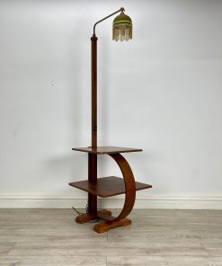 Art Deco Walnut Floor Lamp