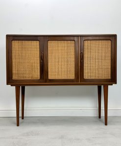 G Plan Teak And Rattan Cabinet